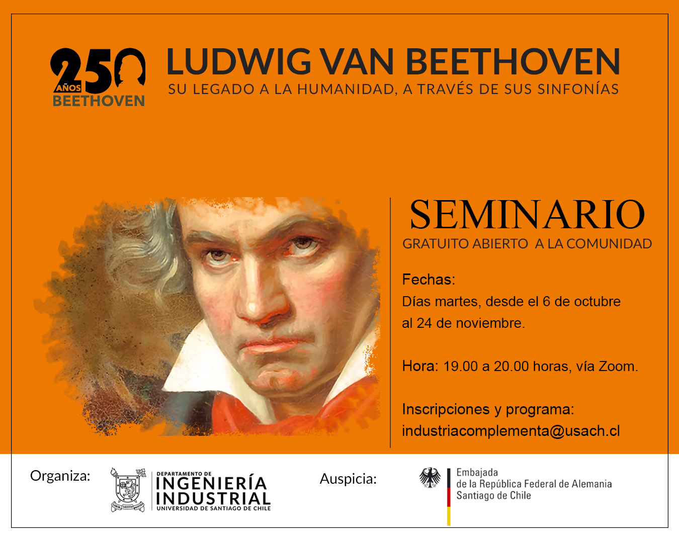 Industria Complementa te invita junto a tu familia: Seminario Beethoven