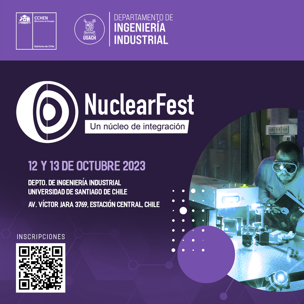 Departamento de Ingeniería Industrial reunirá a la comunidad de energía nuclear de Chile en inédito evento