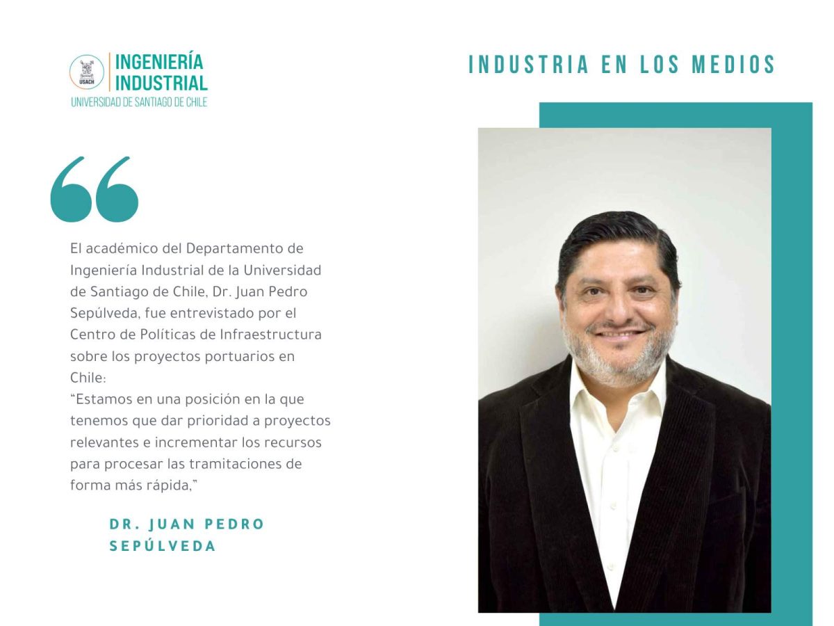 Académico del Departamento de Ingeniería Industrial es entrevistado sobre el rezago portuario de Chile