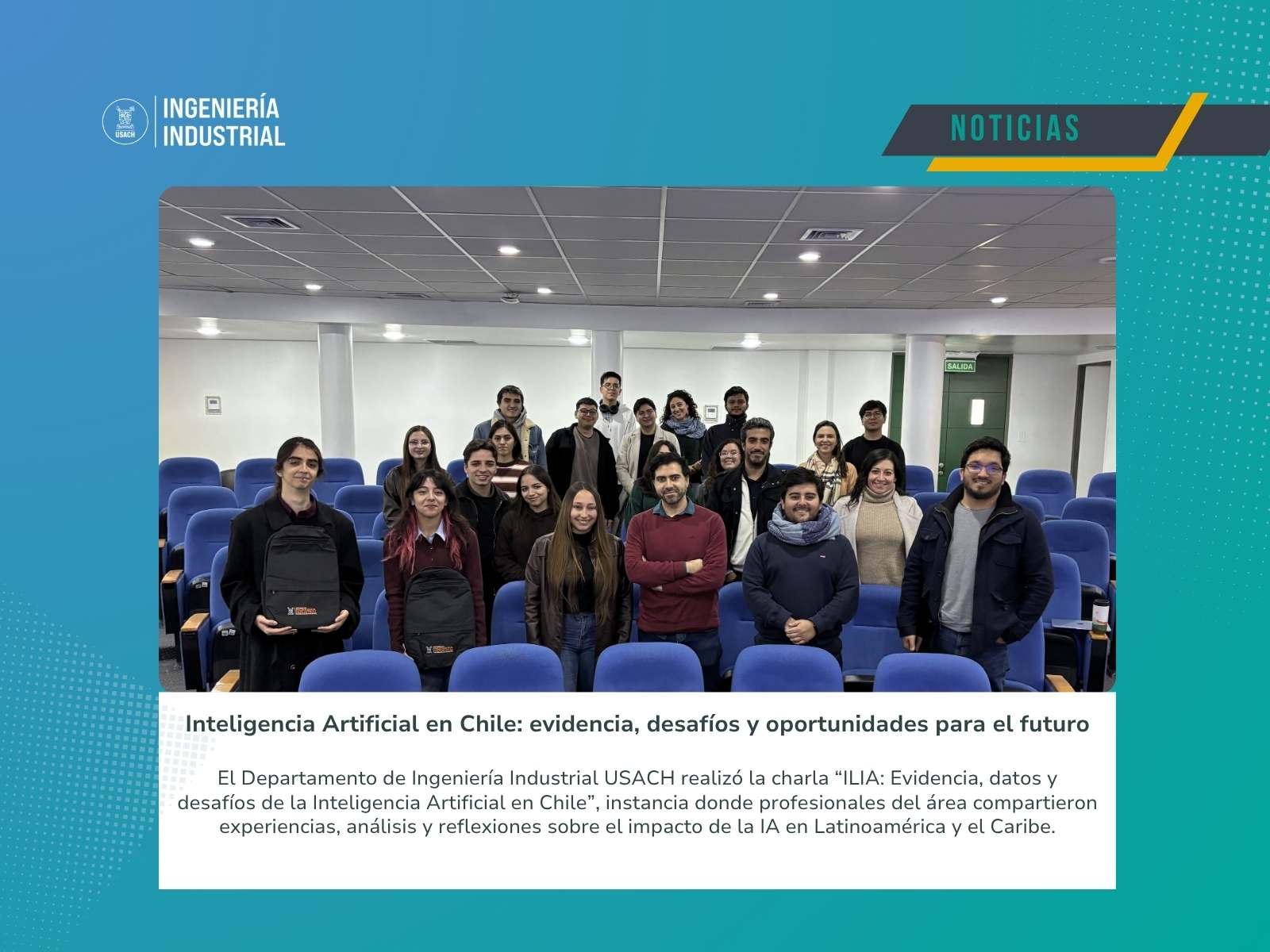 Departamento de Ingeniería Industrial realizó charla sobre evidencia, datos y desafíos de la Inteligencia Artificial en Chile