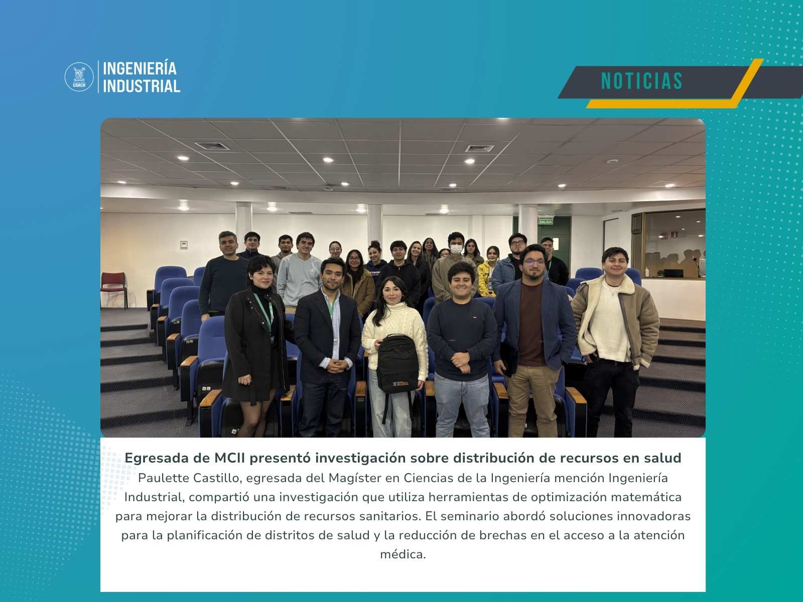 Seminario en el Departamento de Ingeniería Industrial abordó nuevos modelos para una distribución más equitativa de recursos en sistemas de salud