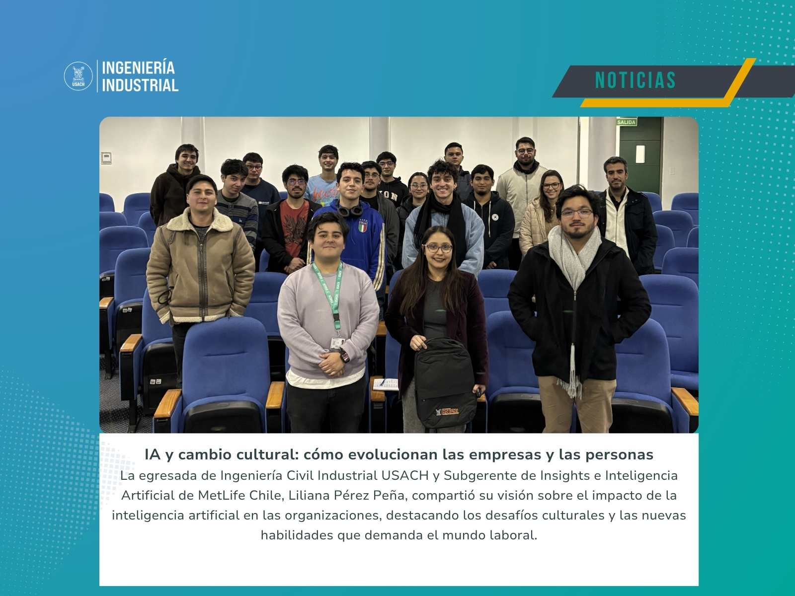 Seminario en el Departamento de Ingeniería Industrial abordó el impacto de la IA en la transformación cultural de las organizaciones