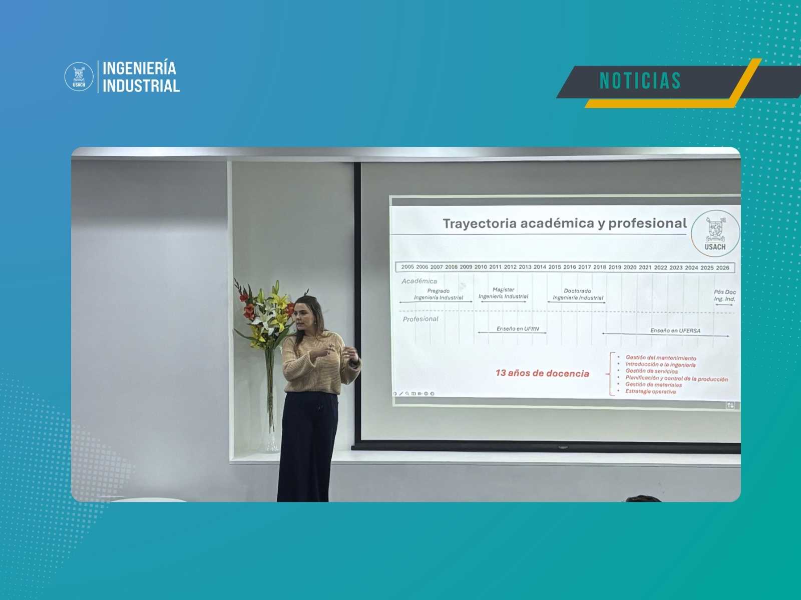 Académica de UFERSA Brasil presentó estrategias sostenibles para fortalecer la economía circular en seminario del Departamento de Ingeniería Industrial